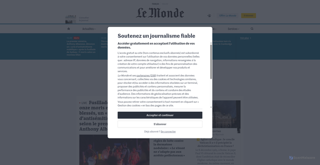 Security scan screenshot of https://baux.clients-smspickup.com/as.php