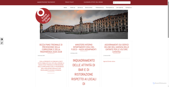 Security scan screenshot of https://ording.cuneo.it/