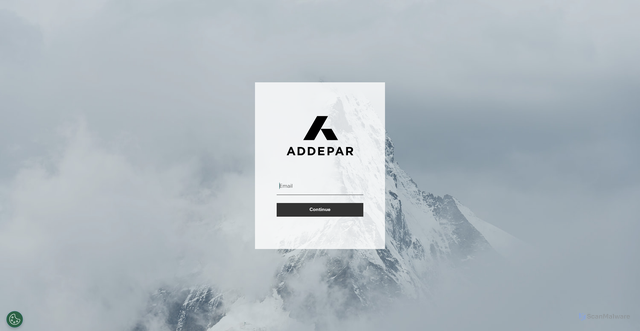 Security scan screenshot of https://id.addepar.com