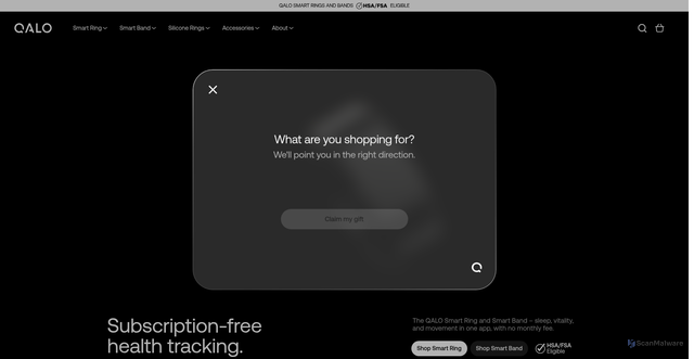 Security scan screenshot of https://qalo.com