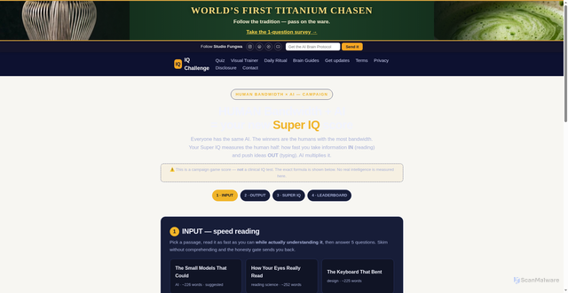 Security scan screenshot of https://iq08-challenge.pages.dev/super-iq/
