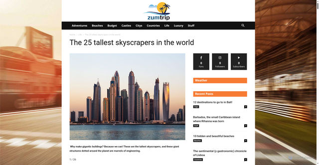 Security scan screenshot of https://zumtrip.com/the-25-tallest-skyscrapers-in-the-world/