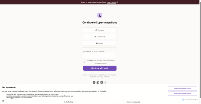 Security scan screenshot of auth.grammarly.com