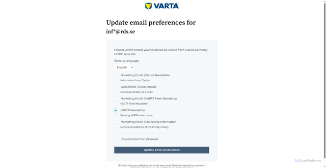 Security scan screenshot of https://info.varta-partner-portal.com/hs/preferences-center/en/page?data=W2nVjwf3Y2x0jW3dtDKV3FgbHCW2HXVtm2KnCwzW3y-l2X30G91NW3b1c9N2TS8jnW2qSx942Mp6ZLW2PPz0R34B0x1W3b1cyC2TSBzFW2CL5K64cNzdxW3gg8Jf45mMyCW2w1wyF47zM-tW3bhSS94rCW38W2PwHQV2-qTLkW4pJH8T2KG7F7W4mzQgc4pxSQVW32qttq3Swq0HW4rflDc4pDy0yW4fKWTK2Hqtc-W2sSdKJ32DkL_W4mvBPw3XWfXYW2Mwtdy219CKJW1_ctBW3h_NFXW3gs-qw2Kx1_wW30JJht3FfmXjW36lLJB3Y0tnwW3zfJ871VrMbmW3blJB22MDKbNW3bw4_X2CLwhSW1SxWrd3LDWPKW4psM2S3gjdskW258KYx2MShV_W45G5FV3zdYZ4W2sPlxs43V0FDW233-Z83gwTTKW4rh17D3z1J8_W3H87jr2Hy6_3W45pSZq3brh7tW4rC35N2xy2yLW45D15k3F75pSW1Z8lsd4t2HKJW4twh404rgbmdW41CGV530jlS5W34ly-k1SbDKLW2KyK2m3T5QVzW3P97Jm2CXpJwW3_vbv71_p0NDW49M7TT1VcbfYW349n1c34jTpLW22XB7N22TdXxW3NQgyz3yNzBRW38jS2J3dh84fW3R2Jqy2HXYDDW2HGN-G3gjfwYW235b5b2xH4CFW3VLLbH1N83SgW254CRg2-dslKW3VSzc03T28slW2H-p6F4pn78D0&_hsenc=p2ANqtz-8gDSo7U2DWr_kK5xKN5BPDZJObe6X17U1bl8qrb7w0Y44f2xY1rMbqVtXF87WDt2iK9FbT06U4COmSCZ4u2eIeyccCCg&_hsmi=135753879