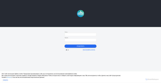 Security scan screenshot of https://camera.gorodok1.ru