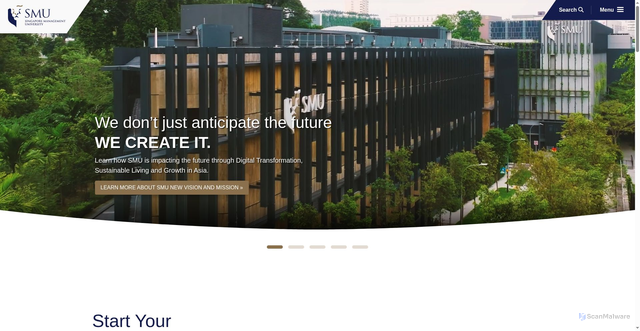 Security scan screenshot of https://www.smu.edu.sg/