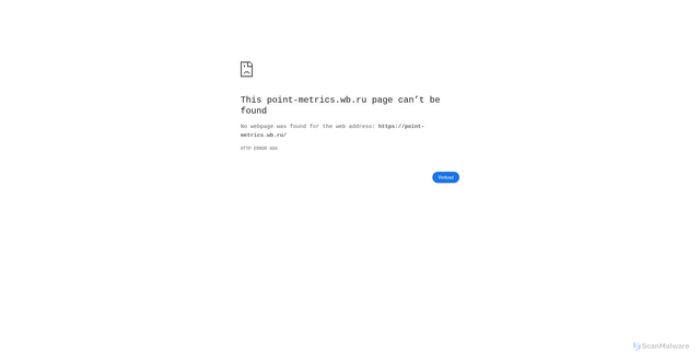 Security scan screenshot of https://point-metrics.wb.ru