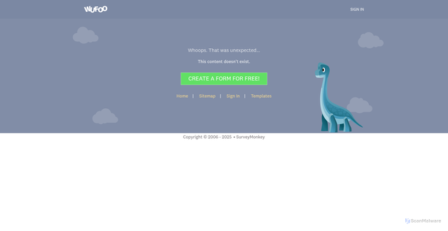 Security scan screenshot of https://jonasl.wufoo.com/