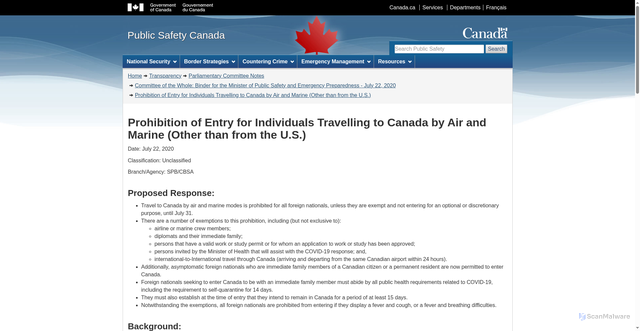 Security scan screenshot of https://www.publicsafety.gc.ca/cnt/trnsprnc/brfng-mtrls/prlmntry-bndrs/20201119/012/index-en.aspx