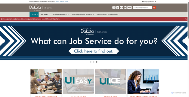 Security scan screenshot of https://www.jobsnd.com/