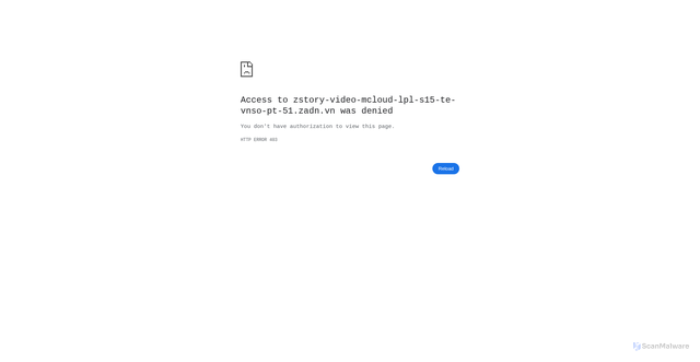 Security scan screenshot of https://zstory-video-mcloud-lpl-s15-te-vnso-pt-51.zadn.vn