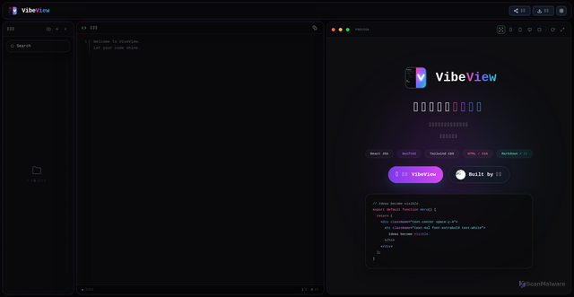 Security scan screenshot of http://vibeview.cn/