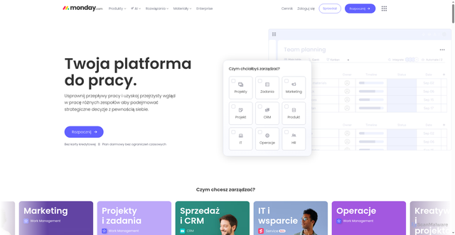 Security scan screenshot of https://monday.com/lang/pl