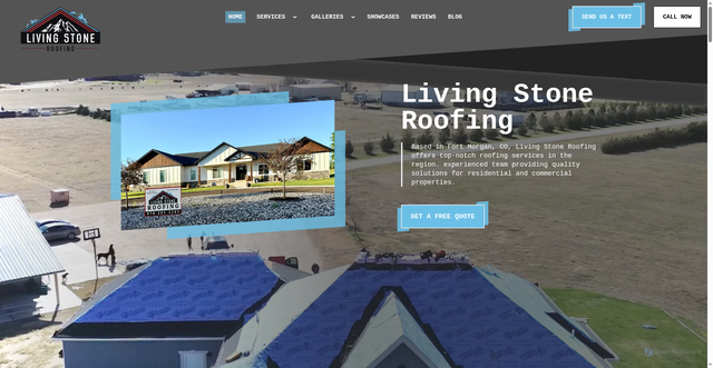 Security scan screenshot of http://www.livingstoneroofingco.com/