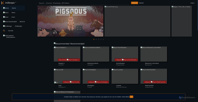 Security scan screenshot of https://assets.indiexpo.net