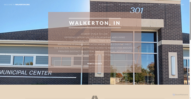 Security scan screenshot of http://www.walkerton.org/