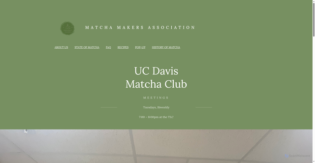 Security scan screenshot of https://matchamakersassociationucd.com
