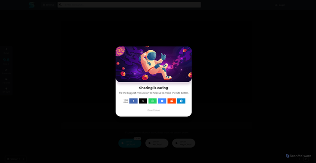 Security scan screenshot of https://sflix.ps/watch-tv/free-friends-hd-39473.4868716
