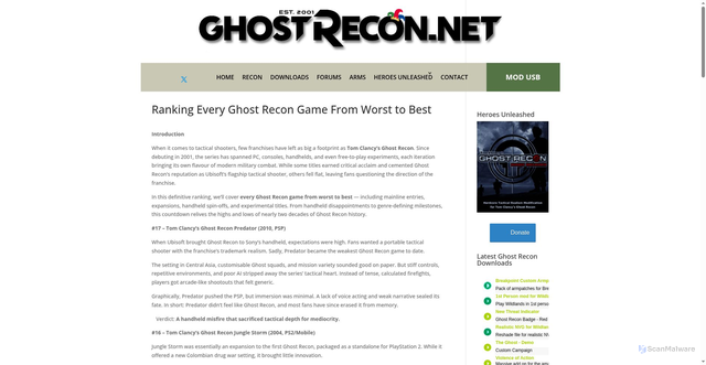 Security scan screenshot of https://www.ghostrecon.net/other-games/ranking-every-ghost-recon-game-from-worst-to-best/