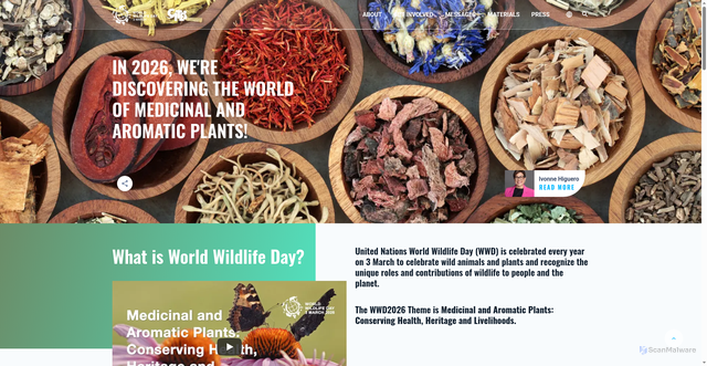 Security scan screenshot of https://wildlifeday.org/en/node/25