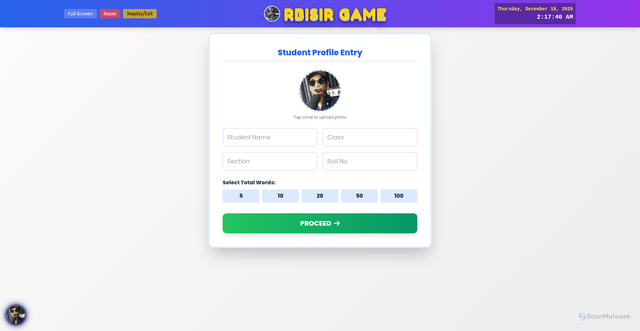 Security scan screenshot of https://rbisir1teachingword1-ukyzpqbgz9.edgeone.dev/