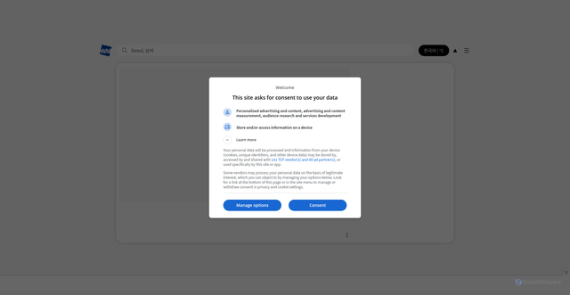 Security scan screenshot of https://ssiotw.kr-weathernews.com/mv4/html/video.html