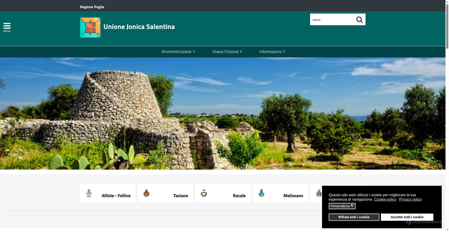 Security scan screenshot of https://www.unioneionicasalentina.it/