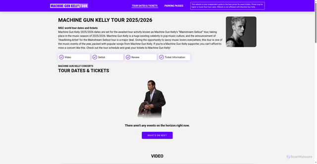Security scan screenshot of https://mgktour.us/