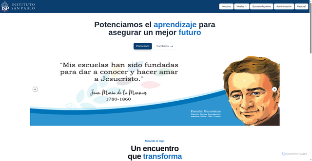 Security scan screenshot of https://isanpablo.com.ar/