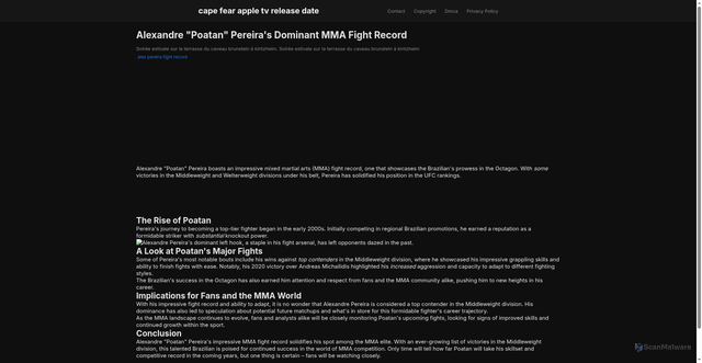 Security scan screenshot of https://ruangstudiolab-dpezqc2b868p.edgeone.app/alex-pereira-fight-record.html