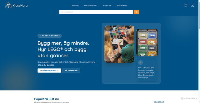 Security scan screenshot of https://hyrklossar.se