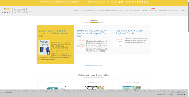 Security scan screenshot of https://www.enpab.it/