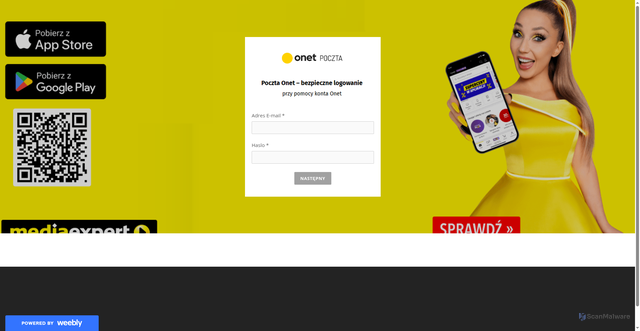 Security scan screenshot of https://jhytsedg.weebly.com/