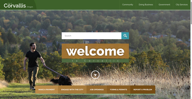Security scan screenshot of https://www.corvallisoregon.gov/