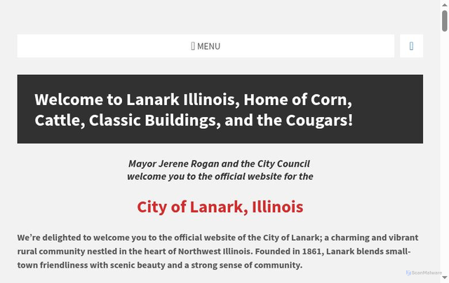 Security scan screenshot of https://lanarkil.gov/