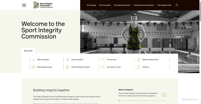 Security scan screenshot of http://www.drugfreesport.org.nz