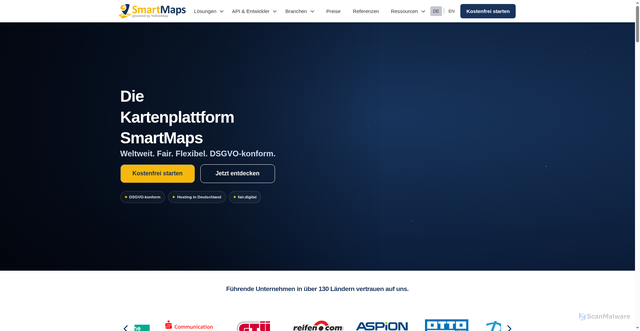 Security scan screenshot of https://yellowmaps.eu