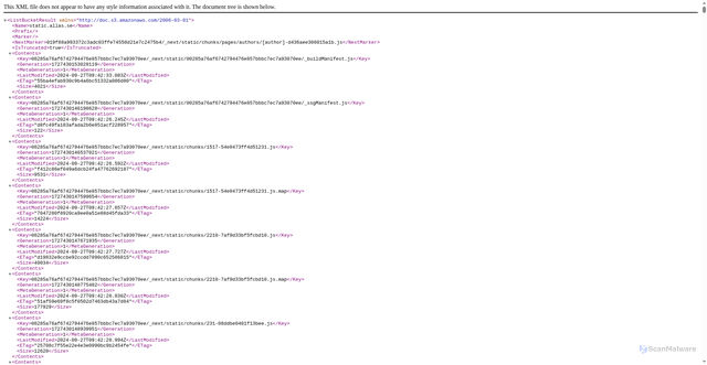 Security scan screenshot of https://static.allas.se/