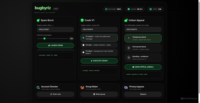 Security scan screenshot of https://bugwabyriz-bs45tiolkd.edgeone.app/