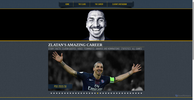 Security scan screenshot of https://zlatanibrahimovic.com/
