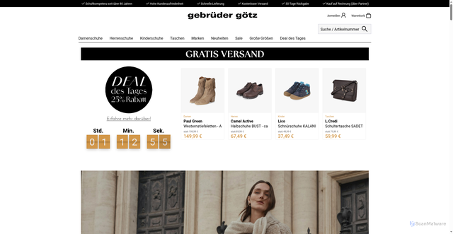 Security scan screenshot of https://gebrueder-goetz.de