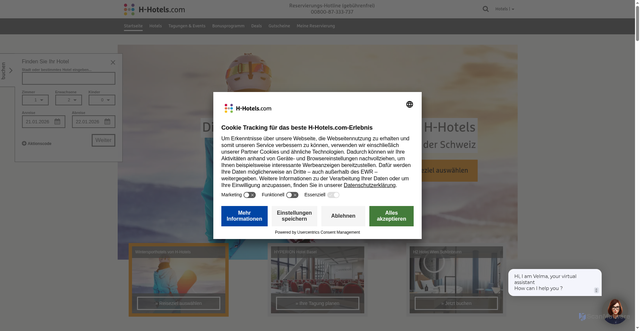 Security scan screenshot of https://h-hotels.com