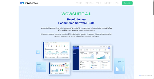 Security scan screenshot of https://wowsuite.ai