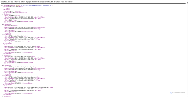 Security scan screenshot of https://static.clubessential.com