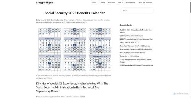 Security scan screenshot of https://jsheppardflynn.pages.dev/tnjpz-social-security-2025-benefits-calendar-mohoz/