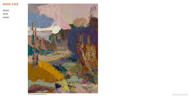 Security scan screenshot of https://rickfoxpaintings.com/