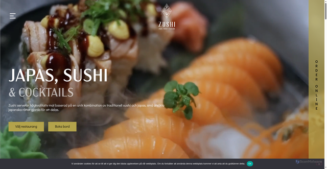 Security scan screenshot of https://zushi.se