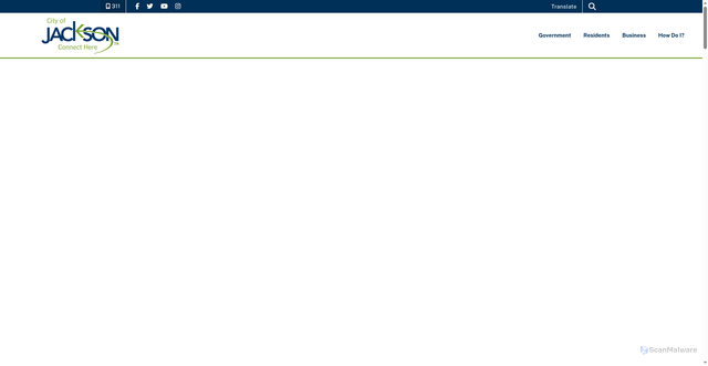 Security scan screenshot of https://www.jacksontn.gov/
