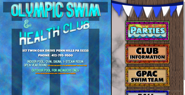Security scan screenshot of https://olympicswim.com/