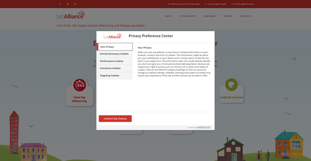 Security scan screenshot of https://letalliance.co.uk